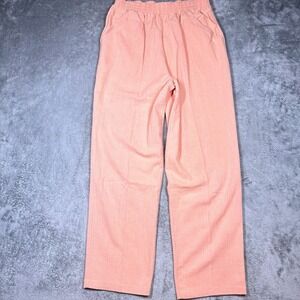 Cricket Lane‎ Peach Grandma Comfy Pants Elastic Waist Pockets Size Medium
